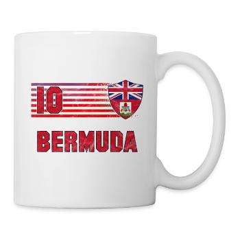 Bermuda Fußball Mannschaft - Tasse - Weiß - Rechts