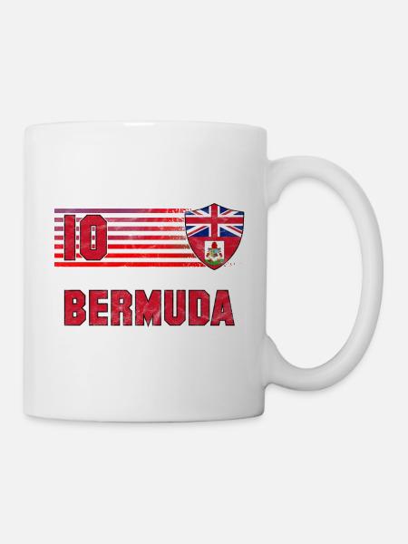 Bermuda Fußball Mannschaft - Tasse - Weiß