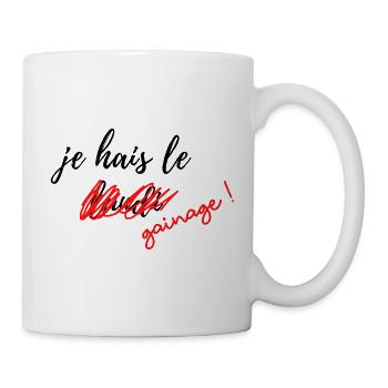je hais le lundi - Mug blanc - blanc - Droite