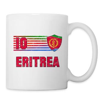 Eritrea Fußball Mannschaft - Tasse - Weiß - Rechts