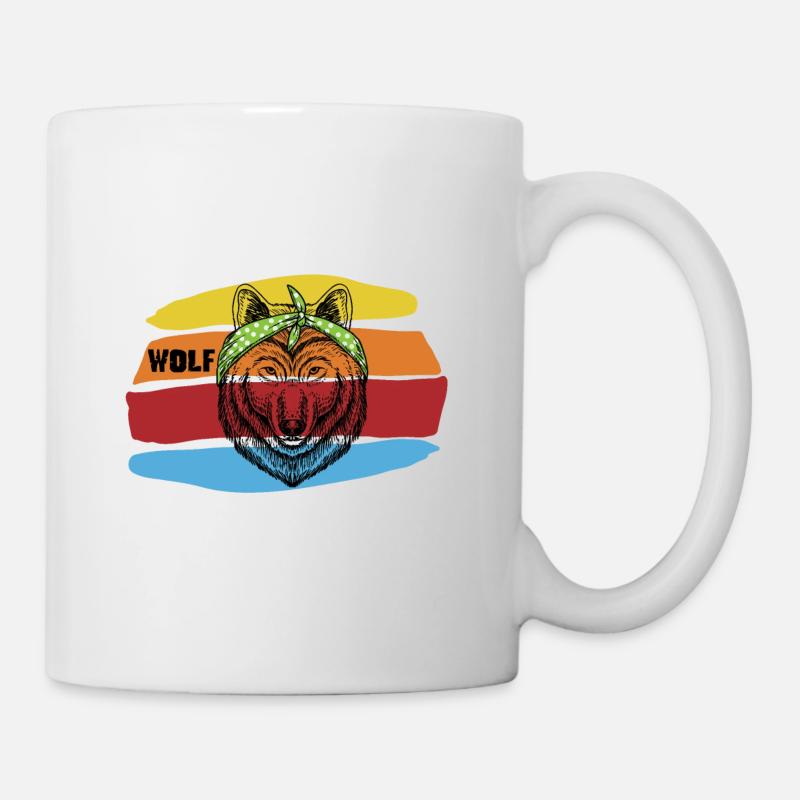 WOLF - Tasse - Weiß