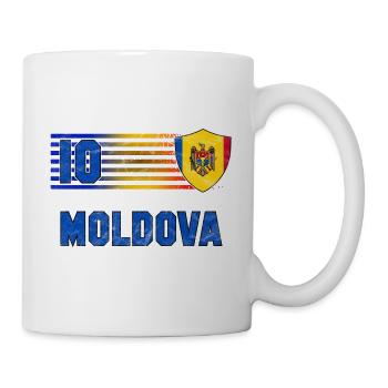Moldawien Fußball Mannschaft - Tasse - Weiß - Rechts