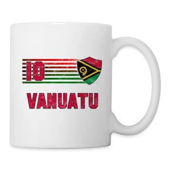 Équipe de football du Vanuatu - Mug blanc - blanc - Droite