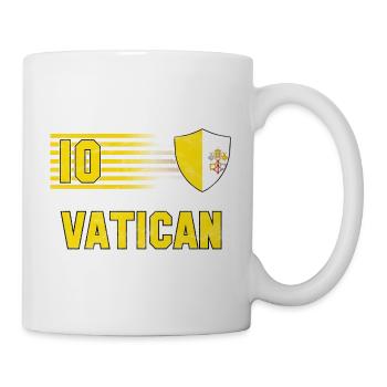 Équipe de football du Vatican - Mug blanc - blanc - Droite