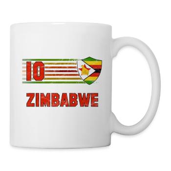 Équipe du Zimbabwe de football - Mug blanc - blanc - Droite