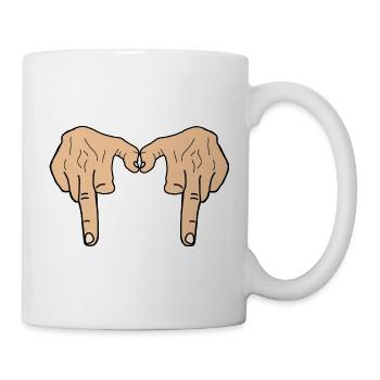 DOPPELTER GANGSTA-FICK - Tasse - Weiß - Rechts