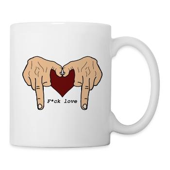 Verdammte Liebe - Tasse - Weiß - Rechts