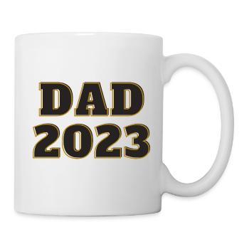 Dad 2023 Daddy Papa Lieblingsmensch Geschenkidee - Tasse - Weiß - Rechts