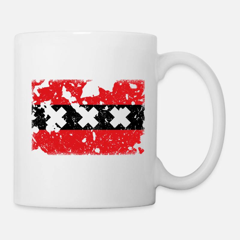 Amsterdam Vintage - Tasse - Weiß