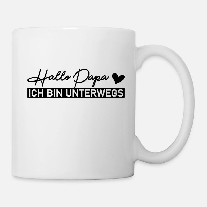 Hallo Papa - Tasse - Weiß