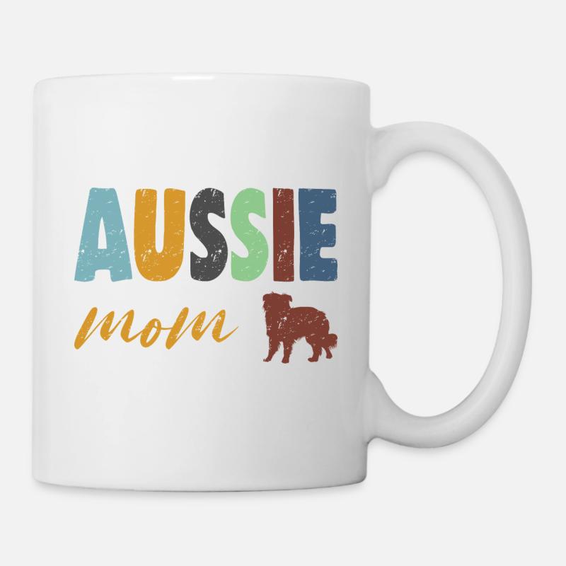 Aussie Mom - Tasse - Weiß