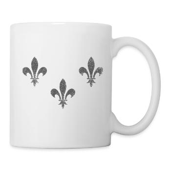 Lilien - 3 / Fleur de Lys - Tasse - Weiß - Rechts
