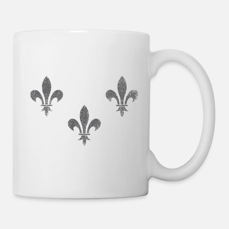 Lilien - 3 / Fleur de Lys - Tasse - Weiß