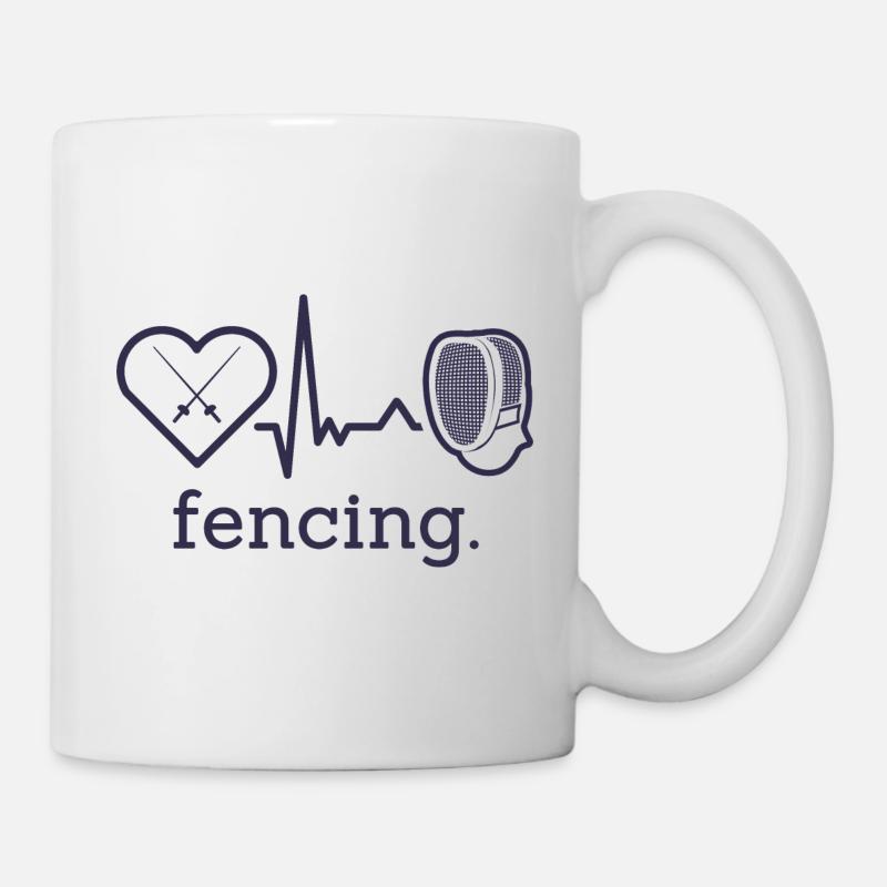 Escrime graphique épée escrime escrime - Mug blanc - blanc