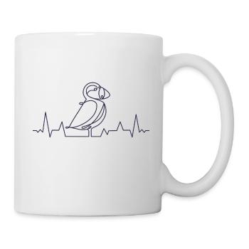 Papageitaucher Island Papageientaucher Puffin - Tasse - Weiß - Rechts