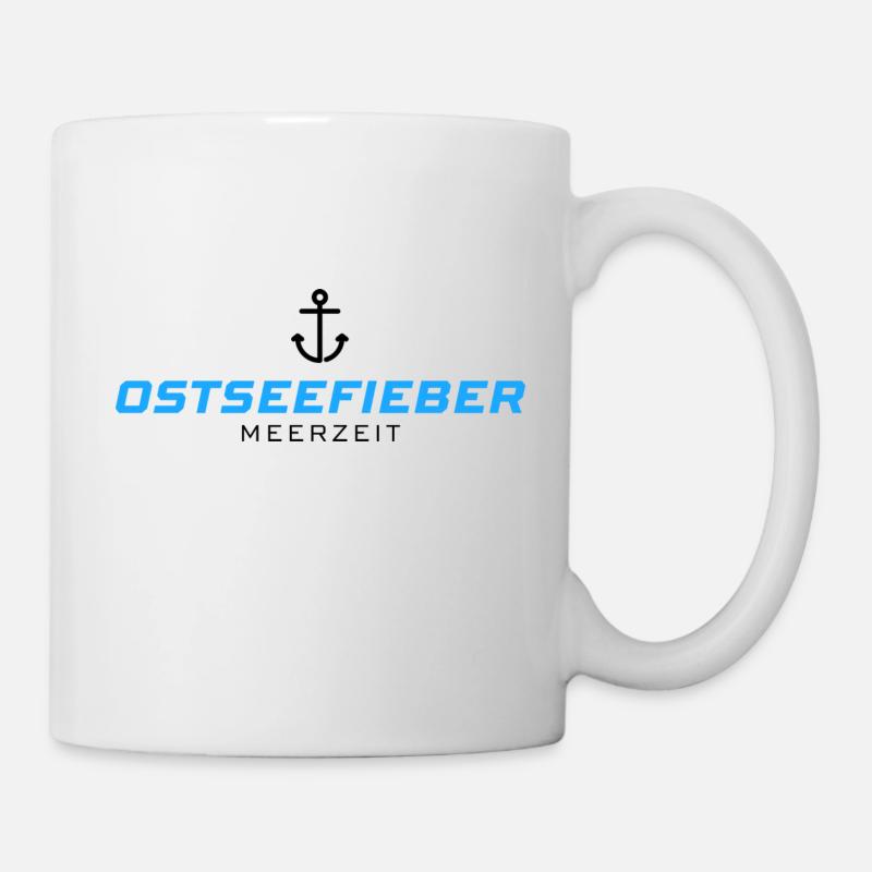 Ostseefieber - Logo - Tasse - Weiß