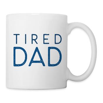Papa fatigué - Mug blanc - blanc - Droite