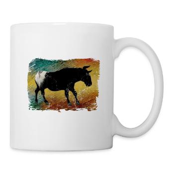 Camargue Stiermalerei - Tasse - Weiß - Rechts