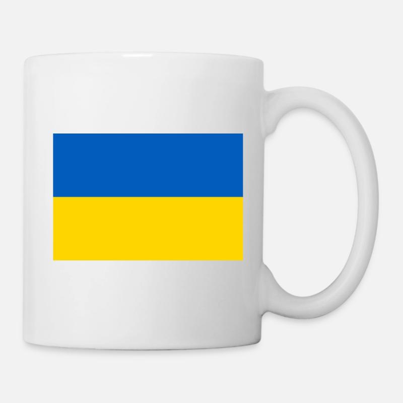 Drapeau de l’Ukraine - Mug blanc - blanc