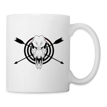 Archery Archer Motif Shirt Bow - Mug - white - Right