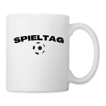 Spieltag Fußball Sport - Tasse - Weiß - Rechts
