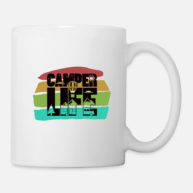 Camper Life - Tasse - Weiß