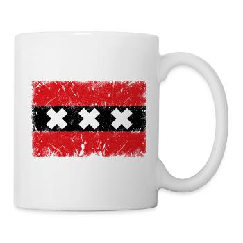 Amsterdam VINTAGE - Mug blanc - blanc - Droite