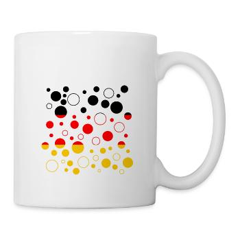 Deutschland Flagge - Tasse - Weiß - Rechts