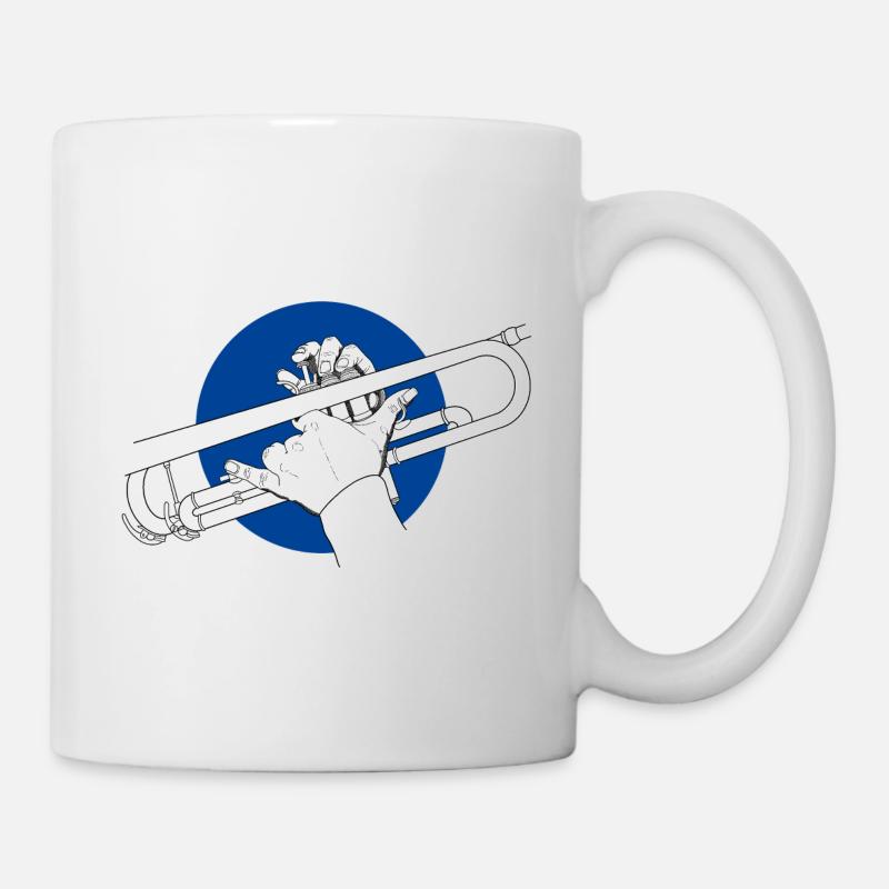 Trompete Musik Piccolotrompete Pikkolotrompete - Tasse - Weiß