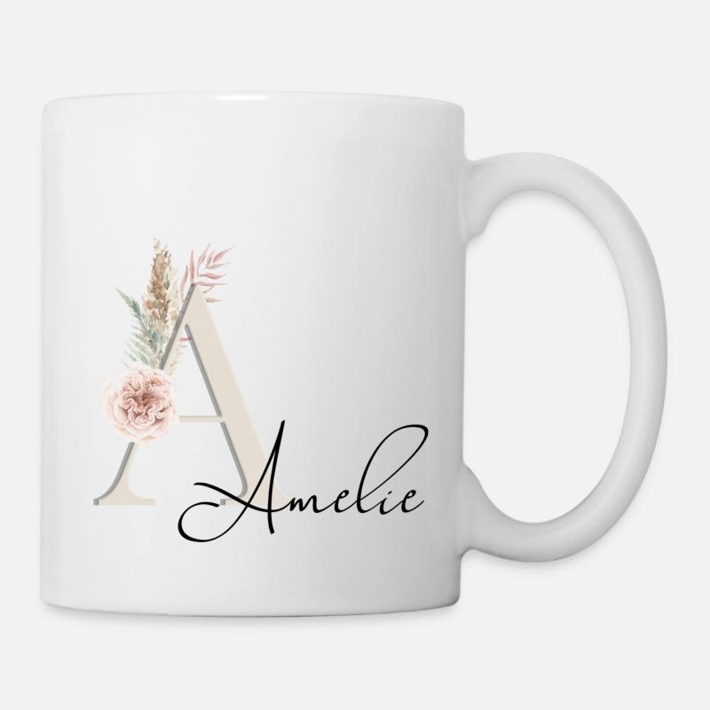 Amelie! Name Boho - Mug - white