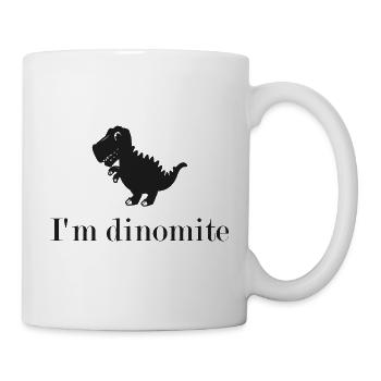 Dino Shirt I'm dinomite - Mug - white - Right