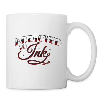Addicted To Ink Tattoo Addict Tattoos Skin Art - Mug - white - Right