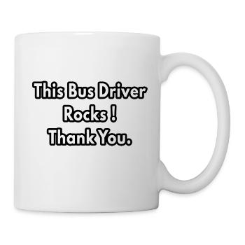 This Bus Driver Rocks Thank You - Mug - white - Right