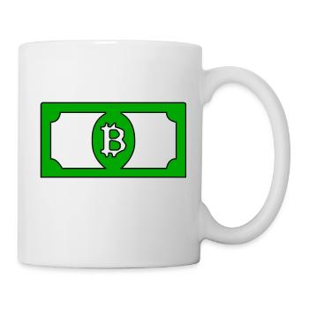 Bitcoin dollars - Mug - white - Right