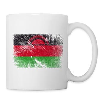Malawi Flag - Vintage Grunge - Mug - white - Right