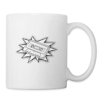 Retro cassette - Mug - white - Right