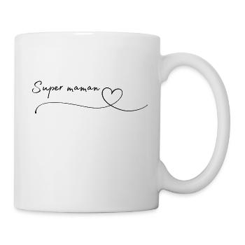 Super Maman - Mug blanc - blanc - Droite