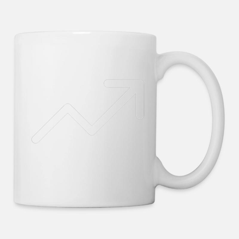 Stonks | Pfeil nach oben - Tasse - Weiß
