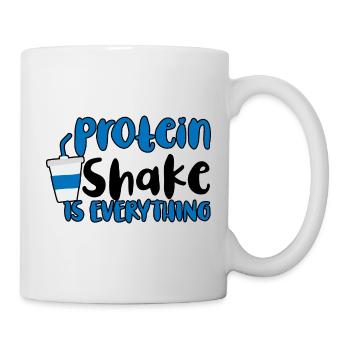 Shake protéiné est tout 2 - Mug blanc - blanc - Droite