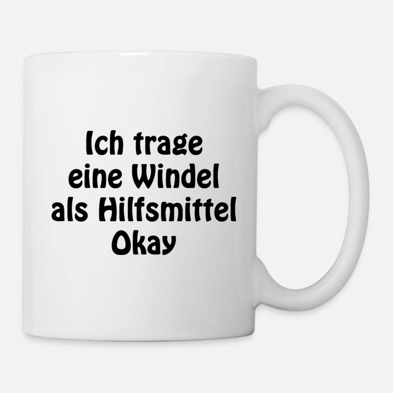 Hilfsmittel sind Okay - Tasse - Weiß