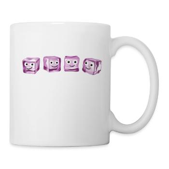 Glace,Glaçon,dés,Famille,Bande dessinée - Mug blanc - blanc - Droite
