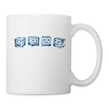 Glace,Glaçon,dés,Famille,Bande dessinée - Mug blanc - blanc - Droite