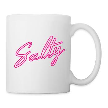 Salty Salzig lettering for women and men - Mug - white - Right