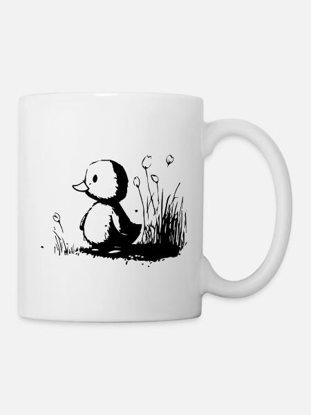 Bako le petit canard - Mug blanc - blanc