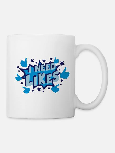 Need Likes (Comic Explosion) - Tasse - Weiß