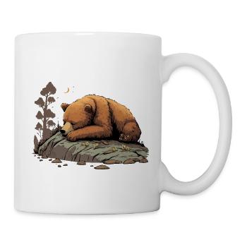 Poti l'ours qui fait la sieste - Mug blanc - blanc - Droite