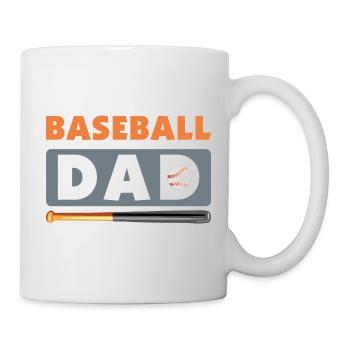 Baseball dad - Mug - white - Right