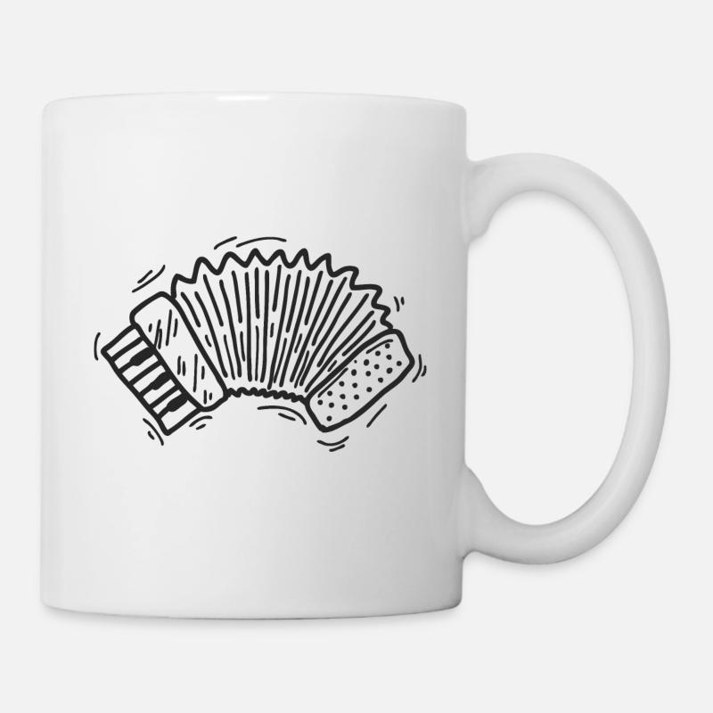 Akkordeon - Tasse - Weiß