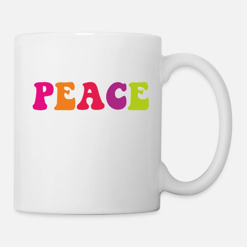 PEACE - Mug blanc - blanc