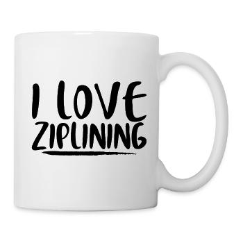 I Love Ziplining 3 - Tasse - Weiß - Rechts